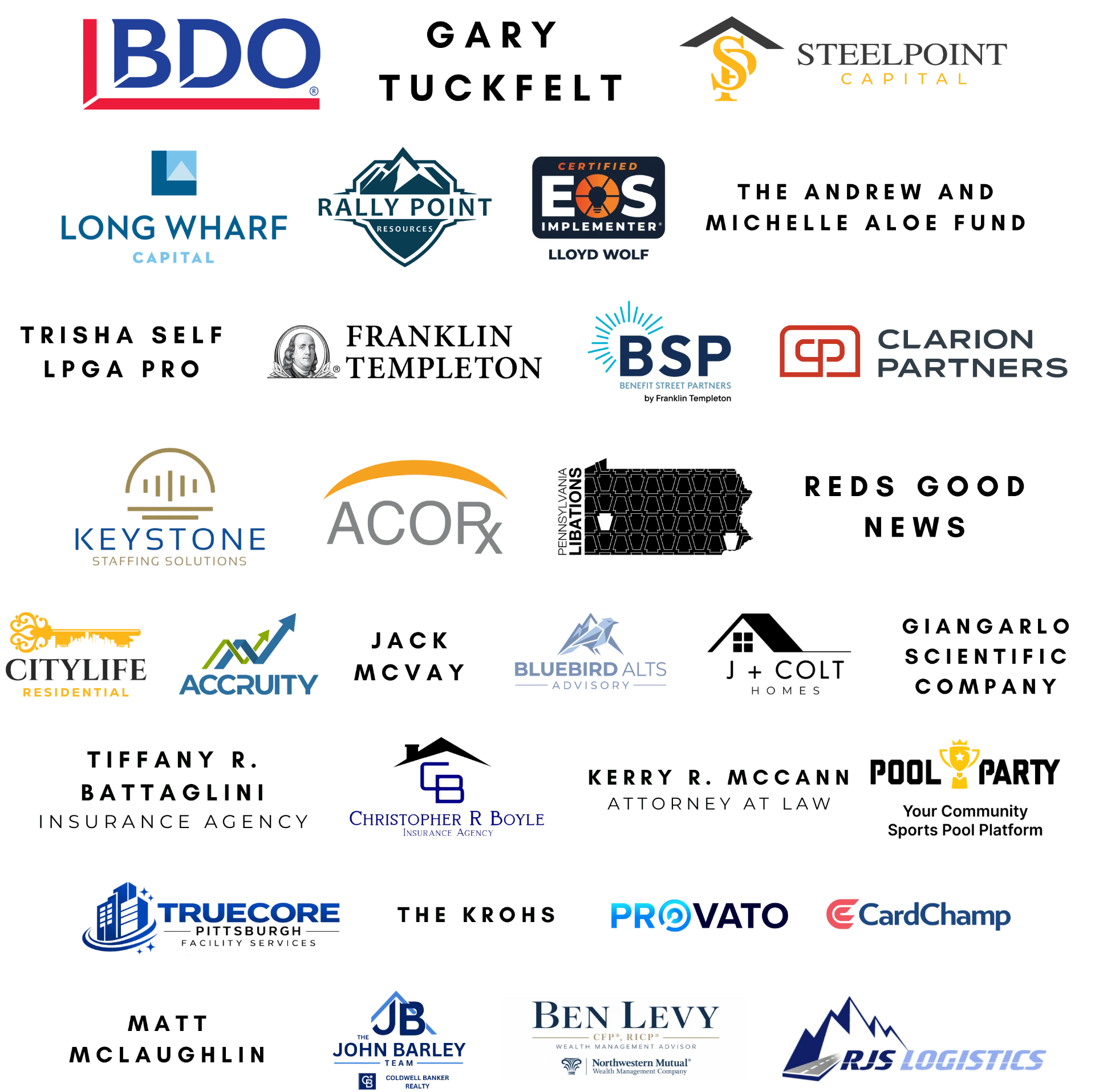 Sponsors of the 2026 Pat Quinn Memorial Golf Outing